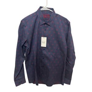 Misura mens button up long sleeve dress shirt- size Medium- NWT